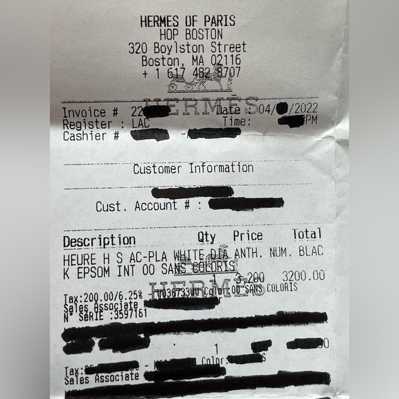 Heure H watch, Black Epsom Calfskin Mini model, 21 mm - Picture 8 of 11